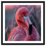 Pink Flamingo Bird Close Up Portrait thumbnail