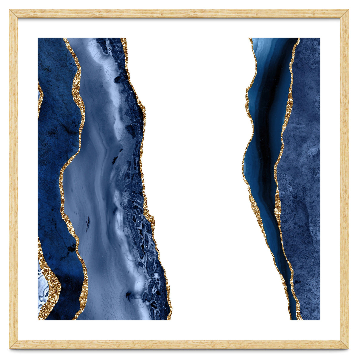Navy & Gold Agate Texture 28