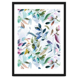 Watercolor Tranquility Leaves Mauve thumbnail