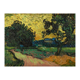 Landscape at Twilight. Date: June 1890, Auvers-sur-Oise. Dimensions: 50.2 cm x 101 cm, 70 cm x 12... (Print Only) thumbnail