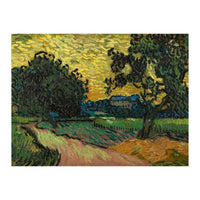 Landscape at Twilight. Date: June 1890, Auvers-sur-Oise. Dimensions: 50.2 cm x 101 cm, 70 cm x 12... (Print Only)