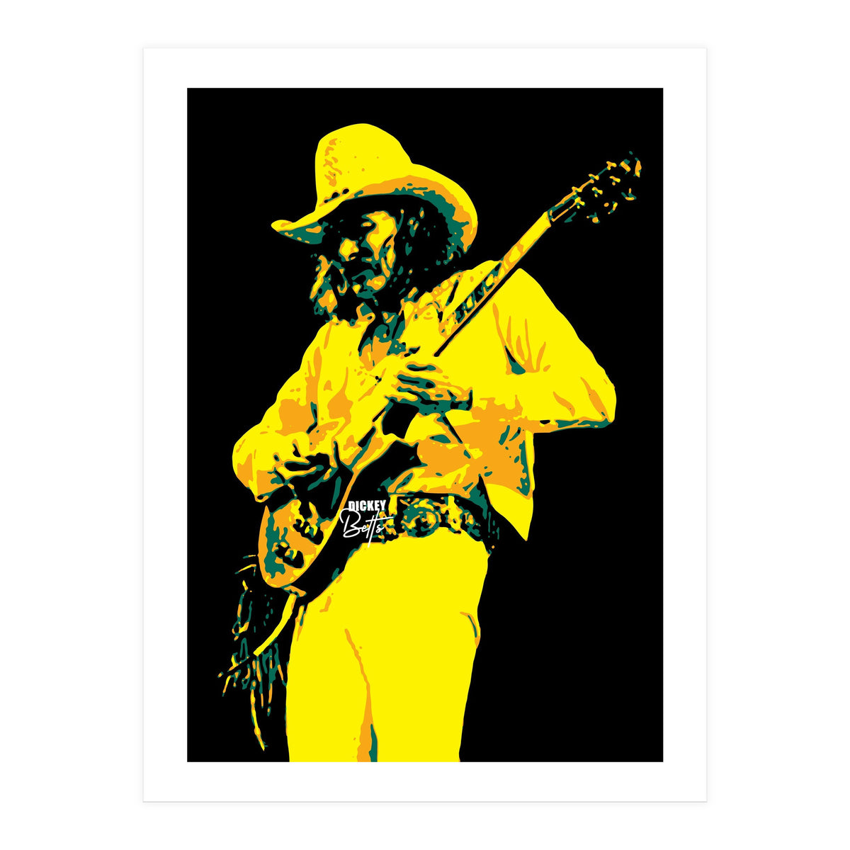 Dickey Betts American Rock Guitarist Legend (Print Only)