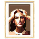 Monica Bellucci Actress Retro Art Illustration thumbnail