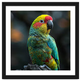 Vibrant Amazon Parrot Perched On A Branch thumbnail