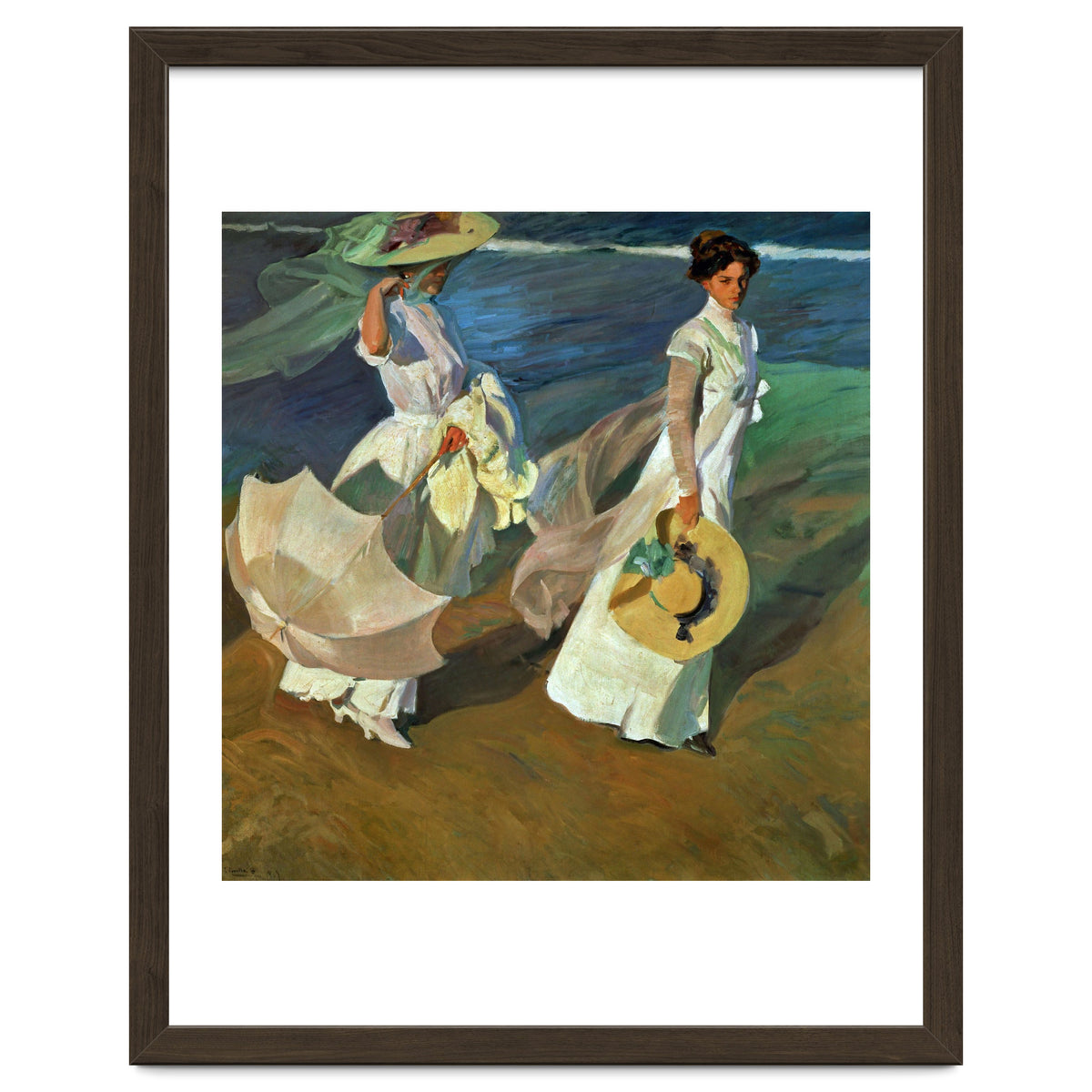 Joaquín Sorolla / 'Walk on the Beach', 1909, Oil on canvas, 205 x 200 cm.