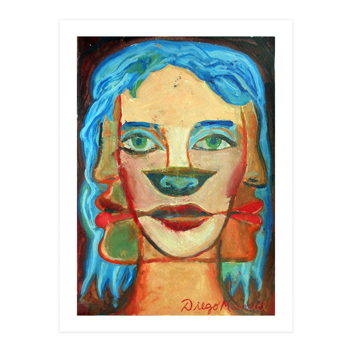 Cabeza De Mujer 19 (Print Only)