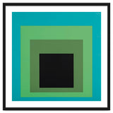 JOSEF ALBERS - HOMAGE TO THE SQUARE GREEN BLACK thumbnail