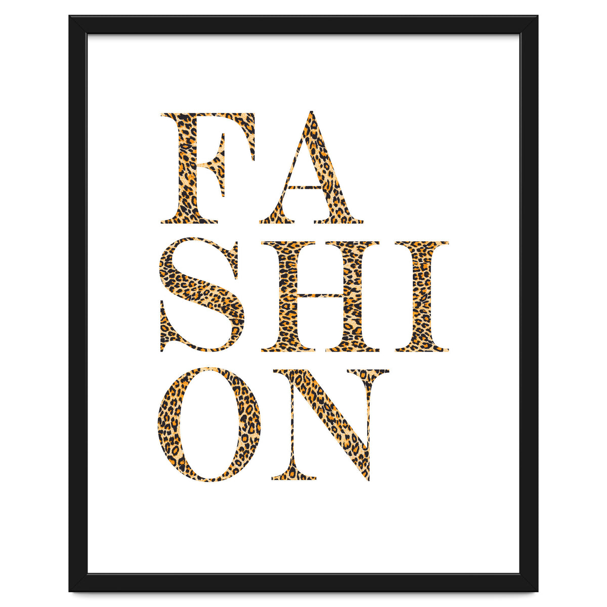 Fashion, Leopard Print Letters, Modern Chic decor