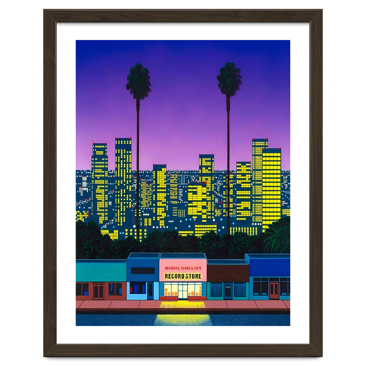 Hiroshi Nagai - City Pop At Night Art Print by William Morrin | Arthaus