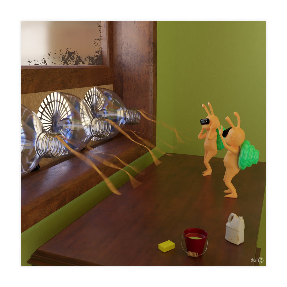 Sustainable Air Cooling System (Lwuba 037 Air Cooler 02) (Print Only)