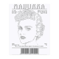 Receipt Art Madonna (Print Only)