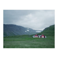 Cabins under the twilight - Iceland (Print Only)