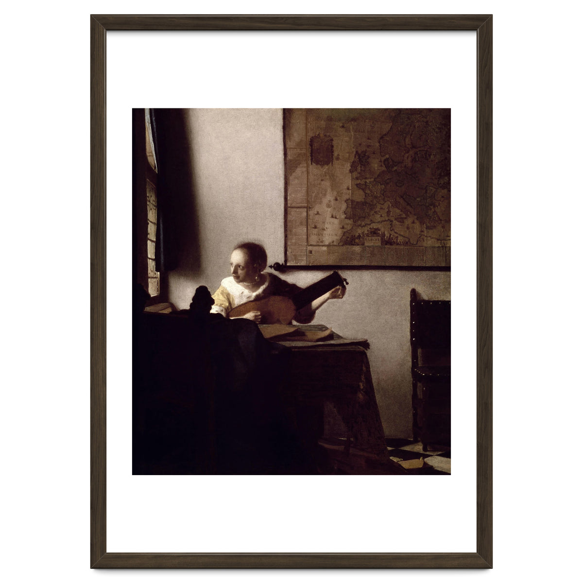 'The Lute Player', 1663-1664, Oil on canvas, 51,4 x 45,7 cm.