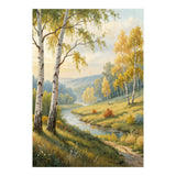 Golden Autumn Birch: A Riverside Walk (Print Only) thumbnail