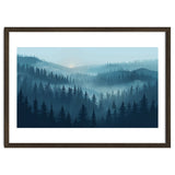 Misty Evergreen Forest: Moody Atmospheric Landscape thumbnail