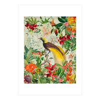 Bird of paradise vintage jungle  (Print Only)