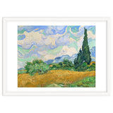 Wheat Field with Cypresses. thumbnail