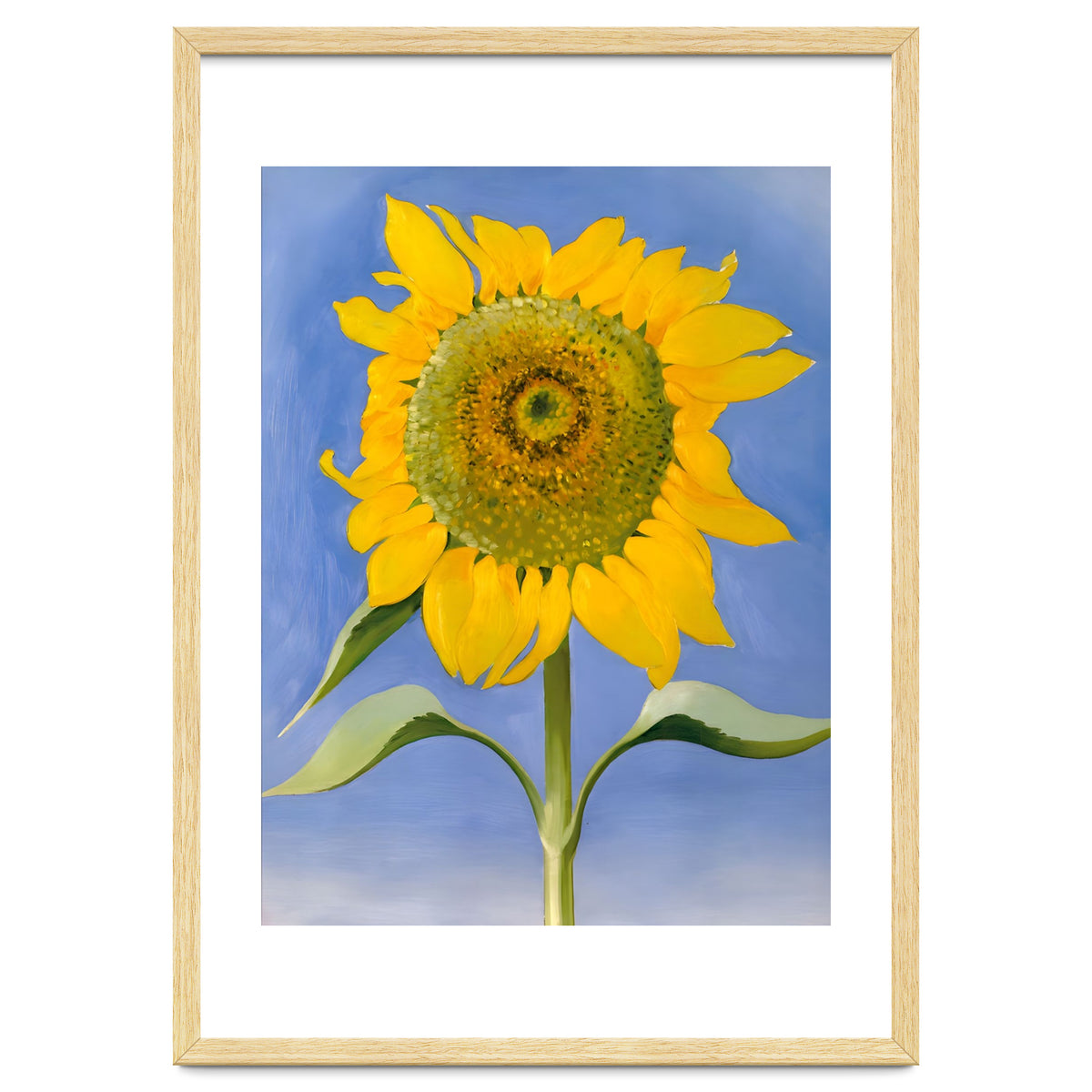Georgia O’Keeffe – Sunflower, New Mexico (1935) | Bold Modernist Floral Painting Inspired by the American Southwest
