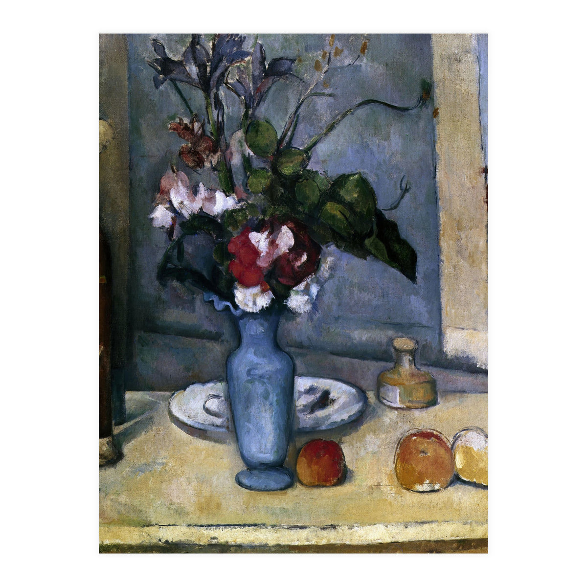 The Blue Vase - 1885/87 - 62x51 cm - oil on canvas - French Post-Impressionism. (Print Only)