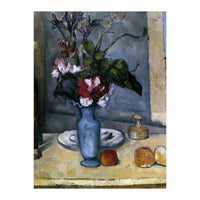 The Blue Vase - 1885/87 - 62x51 cm - oil on canvas - French Post-Impressionism. (Print Only)