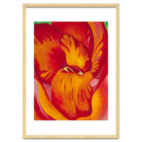Georgia O’Keeffe – Canna Red and Orange (1926) | Vibrant Modernist Floral Painting in Bold Organic Forms