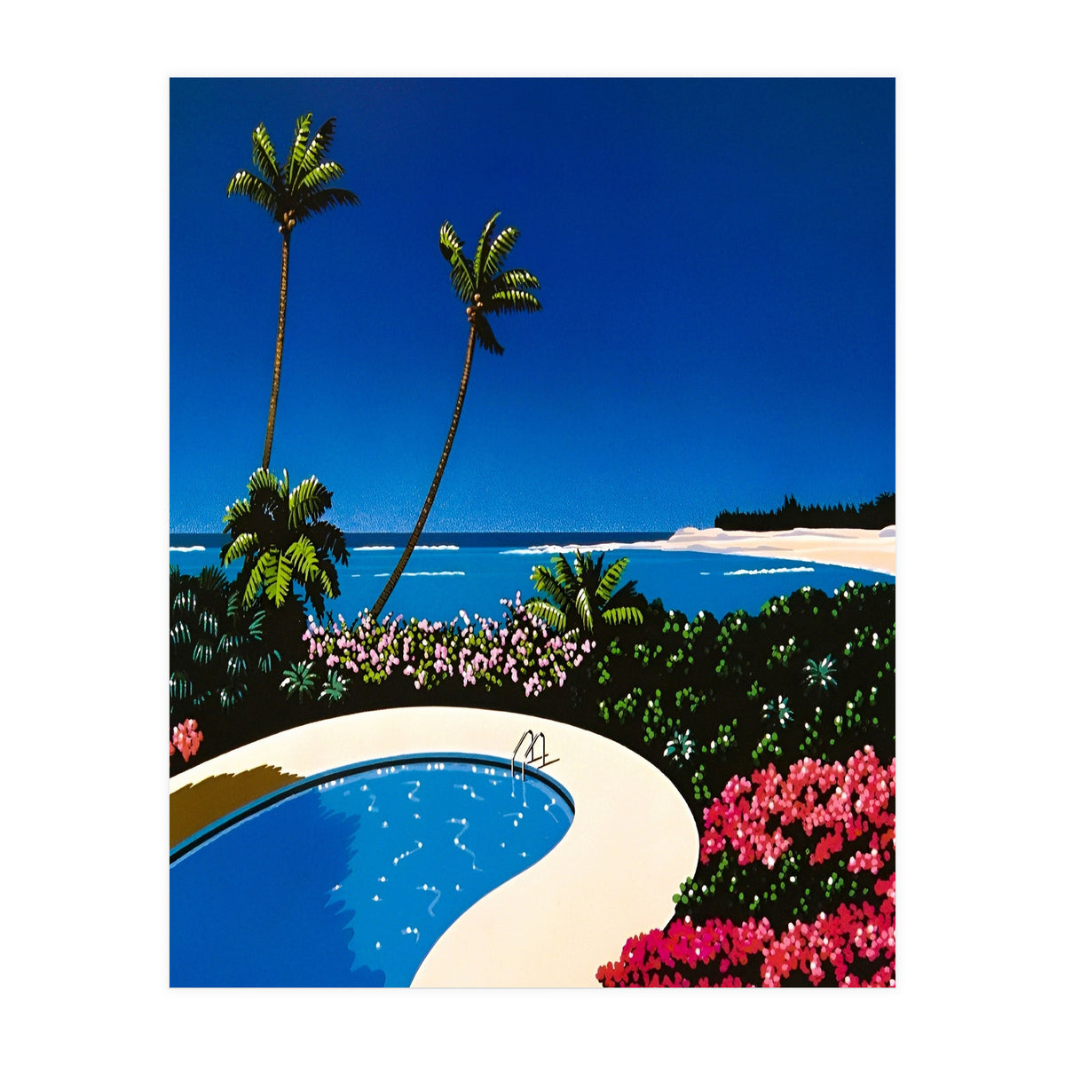 Hiroshi nagai - Swimming Pool, vaporwave (Print Only)