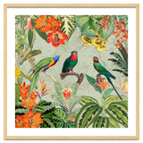 Exotic Parrots Jungle Landscape thumbnail