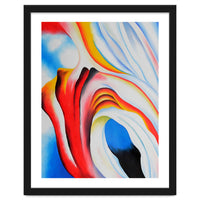 Georgia O’Keeffe – Music, Pink and Blue (1918) | Abstract Modernist Harmony of Color and Emotion