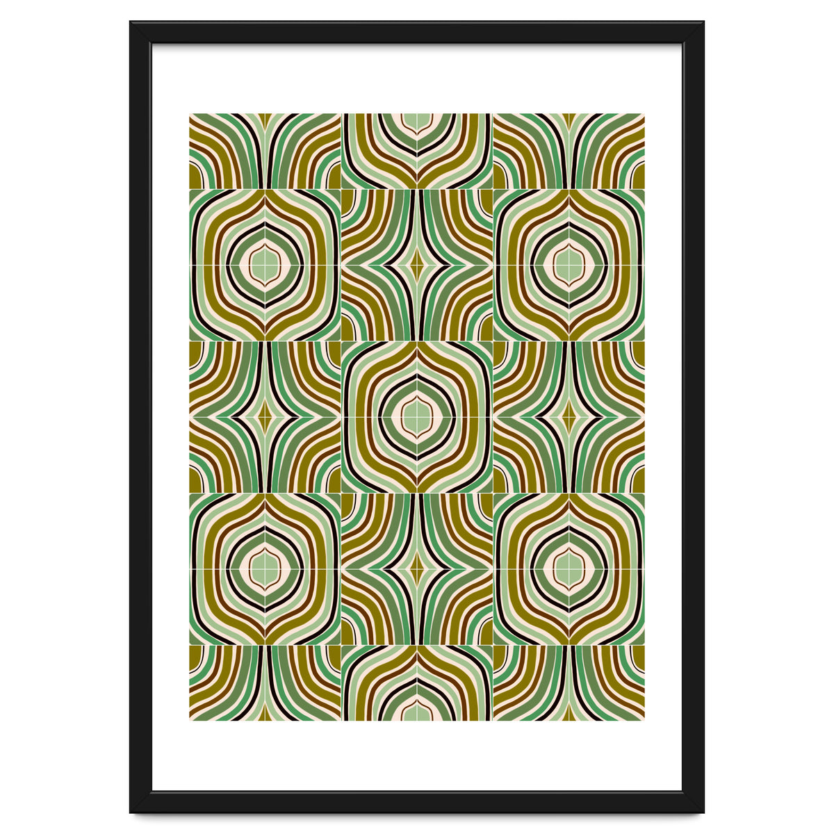 Jade Retro Rainbow Tiles