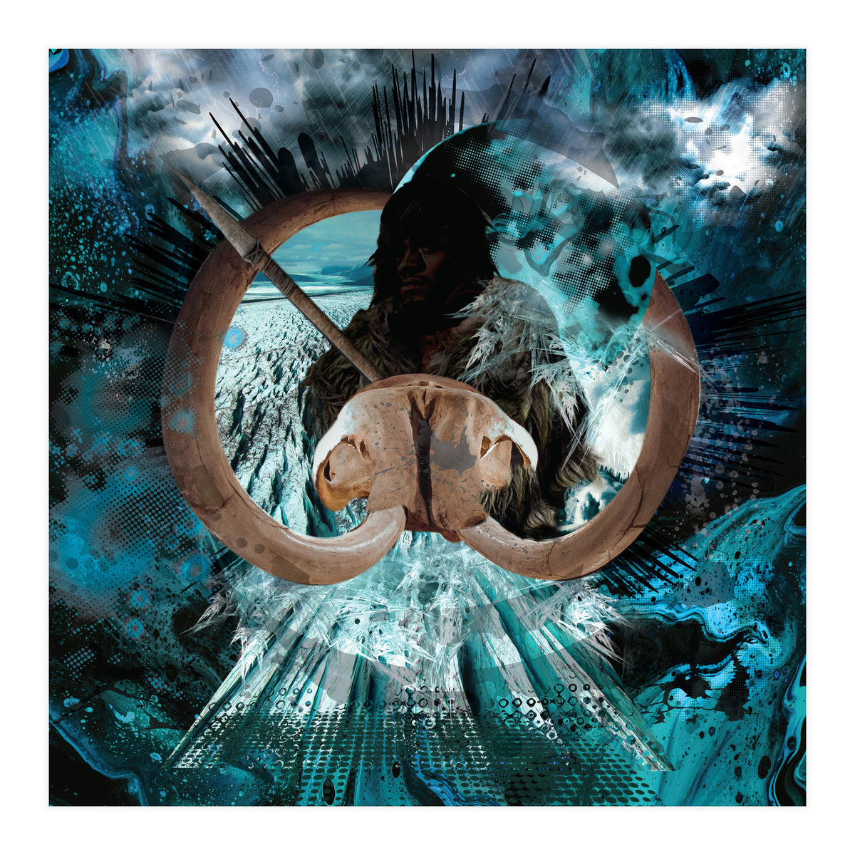 Mammoth Hunt Ice Age (Print Only)