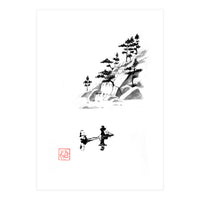 Fishing At The Fall (Print Only)