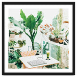 Junglow, Urban Jungle Botanical Home decor, Tropical Plants Interior Design Plant Lady Painting thumbnail