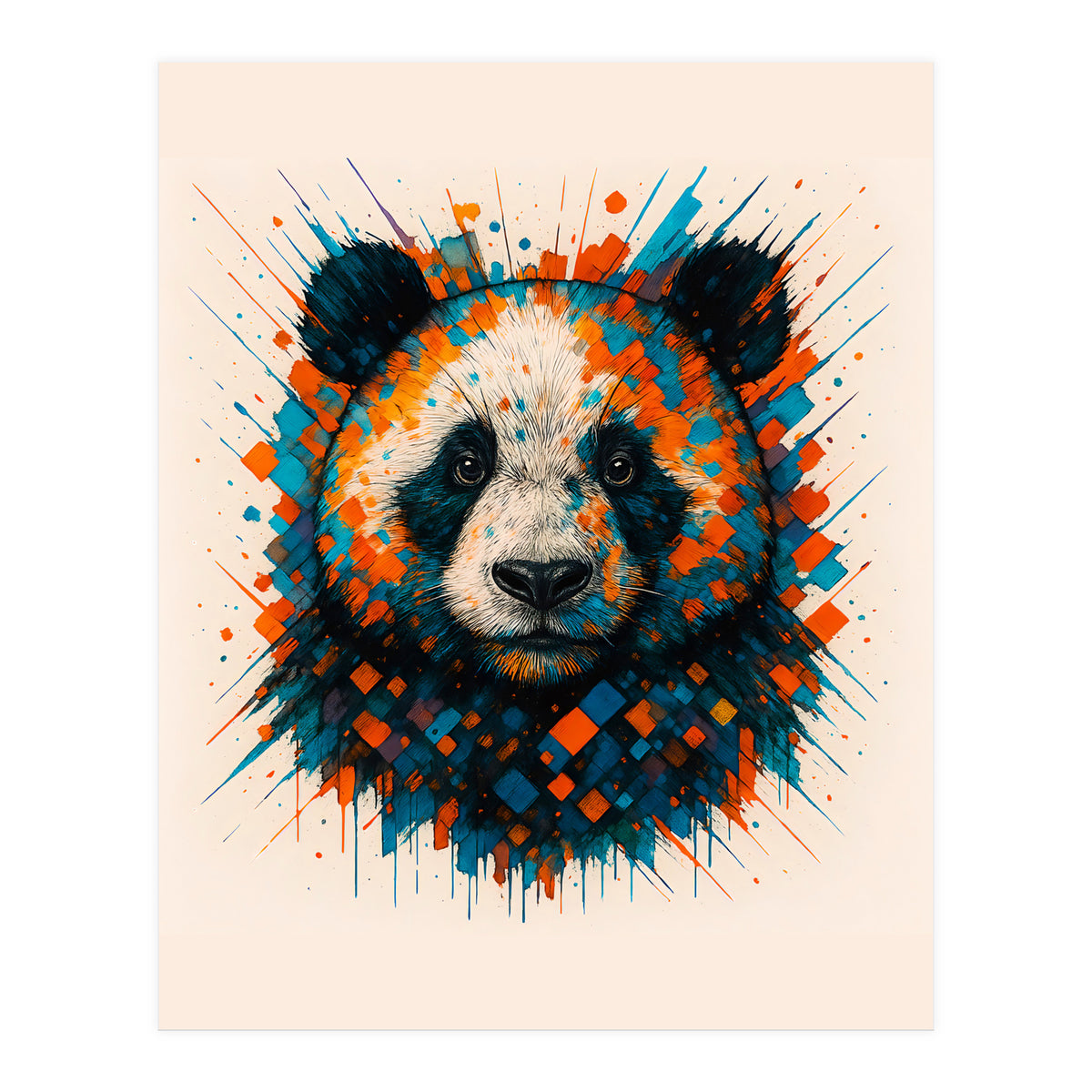 Panda Animal Watercolor (Print Only)