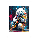 Polar Bear Playing Guitar, Graffiti (Print Only) thumbnail