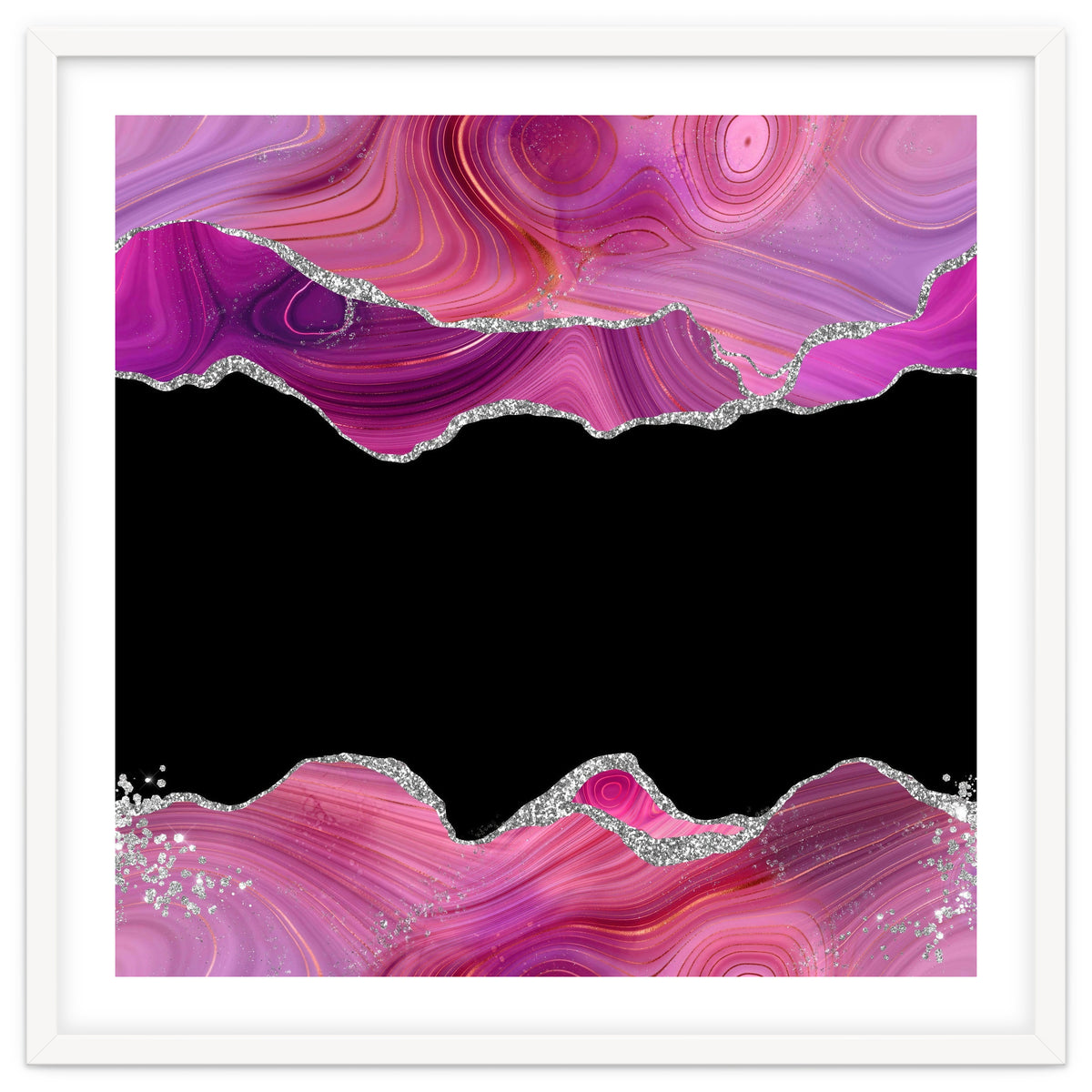 Magenta & Silver Agate Texture 03