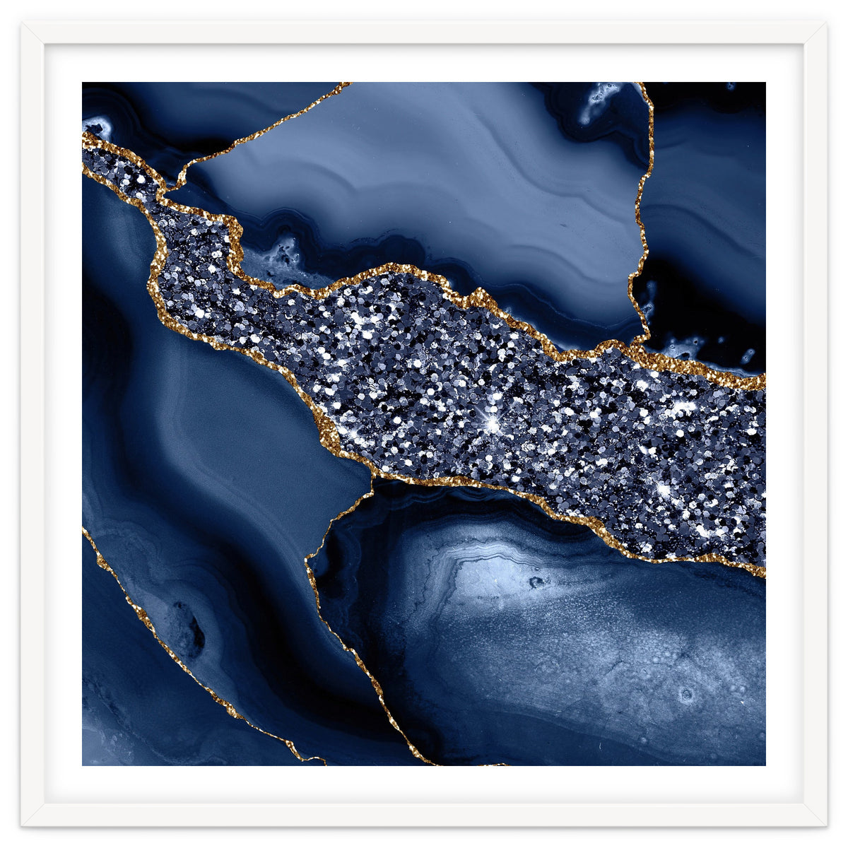 Agate Glitter Ocean Texture 05