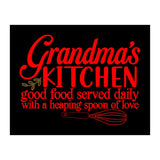 Grandmas Kitchen Good Food Served Daily With A Heaping Spoon Of Love (Print Only) thumbnail