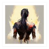 Warrior Woman From Behind (Print Only) thumbnail