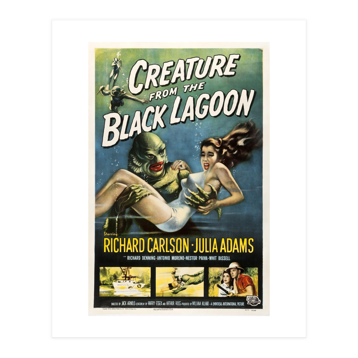 CREATURE FROM THE BLACK LAGOON (1954), directed by JACK ARNOLD. (Print Only)