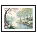 Springtime Blossoms: A Serene Garden Stream thumbnail