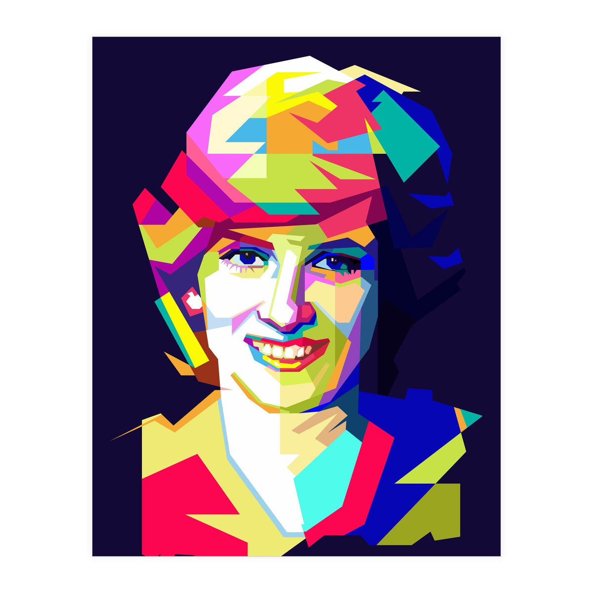 Lady Diana Princes Of Wales Pop Art WPAP (Print Only)