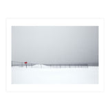 Fence in the winter seascape (Print Only) thumbnail