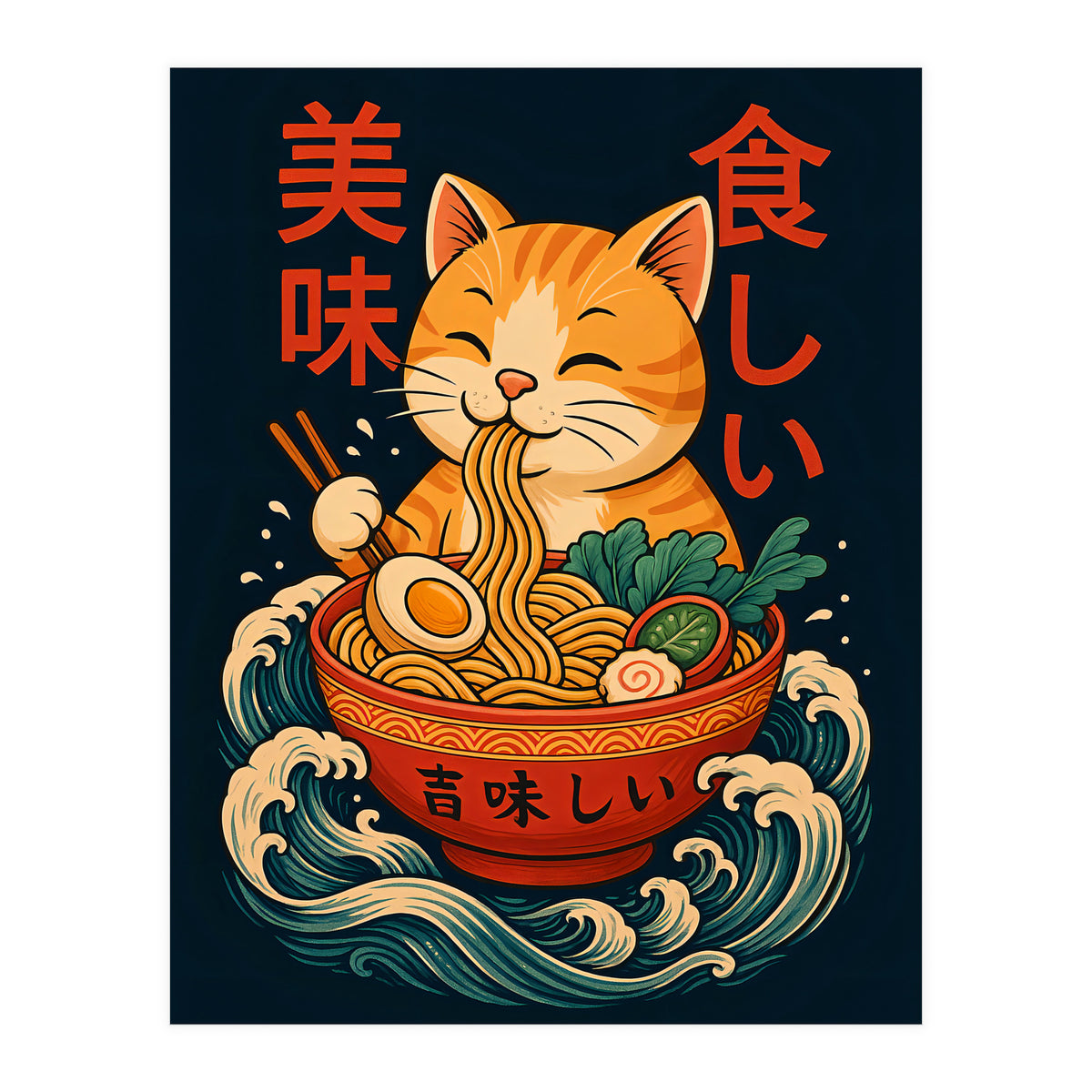 Ramen Cat (Print Only)