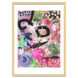 Crazy Town Multimedia Abstract Art Print Large Wall Art Poster Viddy Pop Mood Room thumbnail