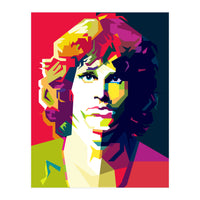 Jim Morrison Legendary Rock Pop Art WPAP (Print Only)