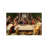 Juan de Juanes / 'The Last Supper', ca. 1562, Spanish School, Oil on panel, 116 cm x 191 cm, P00846. (Print Only) thumbnail