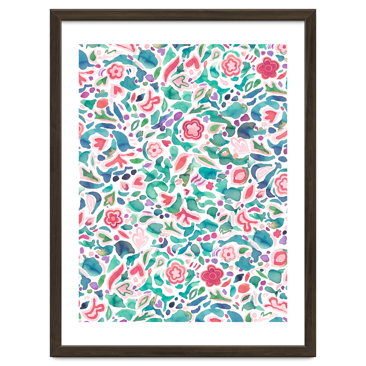 Primitive Flowers Green Coral