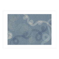 calming essentials loops muted blue (Print Only)