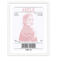 Receipt Art Adele Red