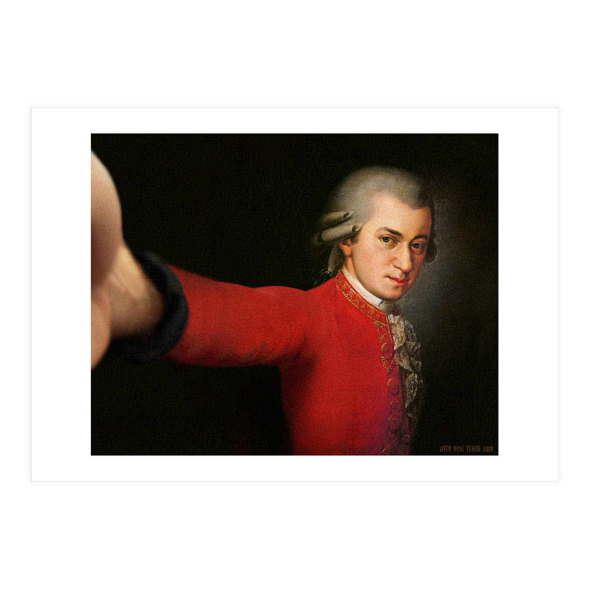 Wolfgang Amadeus Mozart - Selfie (Print Only)